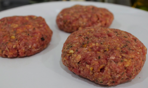 Hamburguer caseiro de carne