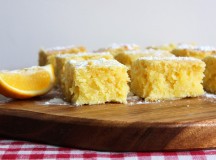 Brownie de chocolate branco com limão