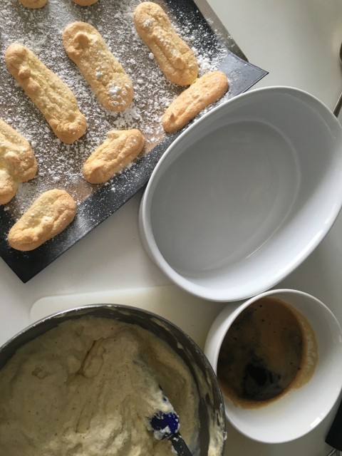tiramisu etapas