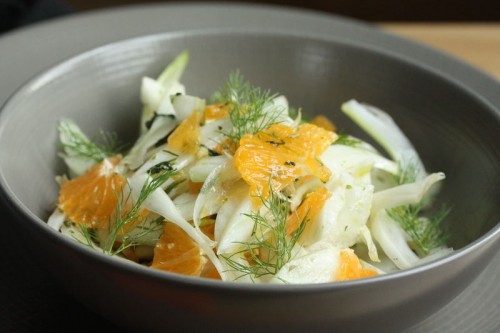 salada erva doce e laranja