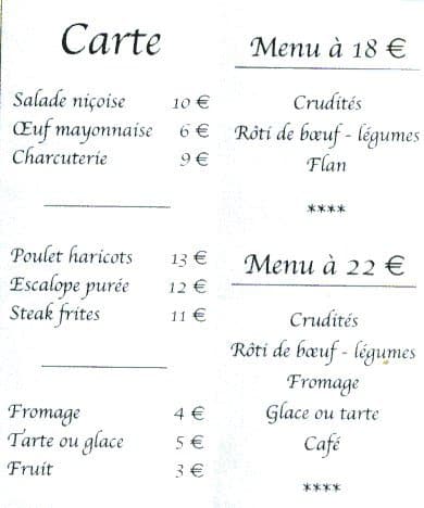 meni bistrot